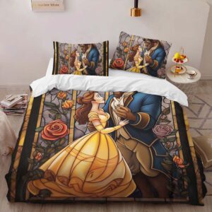 Alternative view of Bella Beauty and the Beast 4 Duvet Cover