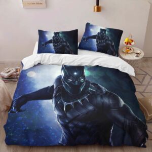 Alternative view of Black Panther Marvel 1003 Duvet Cover
