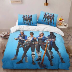 Alternative view of Blue Team Leader Skin Fortnite 4 Duvet Cover