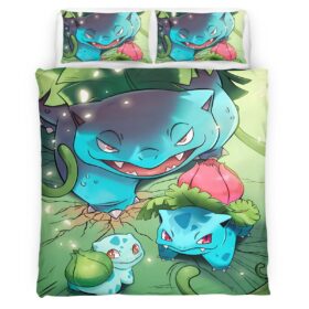 Bulbasaur Pokemon 3 Duvet Cover