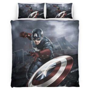 Captain America Marvel 02 Duvet Cover