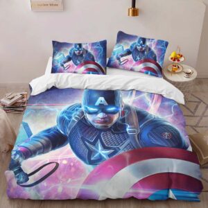 Alternative view of Captain America Marvel 03 Duvet Cover