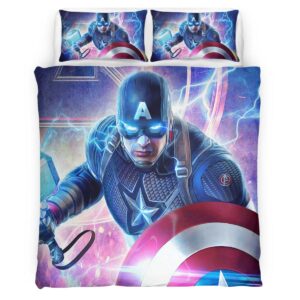 Captain America Marvel 03 Duvet Cover