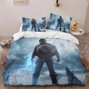 Alternative view of Captain America Marvel 04 Duvet Cover
