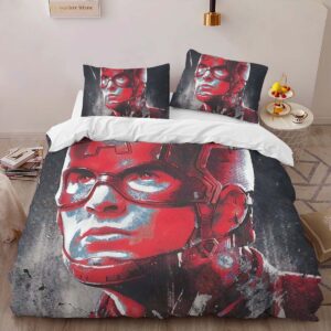 Alternative view of Captain America Marvel 05 Duvet Cover