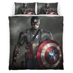 Captain America Marvel 06 Duvet Cover