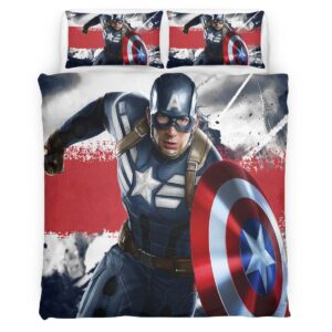 Captain America Marvel 07 Duvet Cover