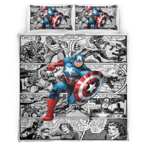 Captain America Marvel 09 Duvet Cover