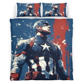 Captain America Marvel 10 Duvet Cover