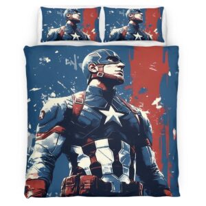 Captain America Marvel 10 Duvet Cover