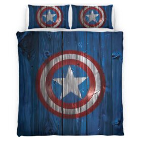 Captain America Shield 3 Duvet Cover