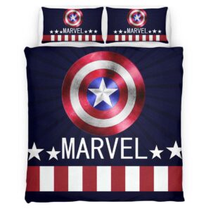 Captain America Shield Duvet Cover
