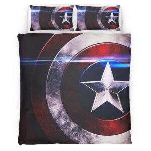 Captain America Shield 4 Duvet Cover