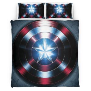 Captain America Shield 5 Duvet Cover