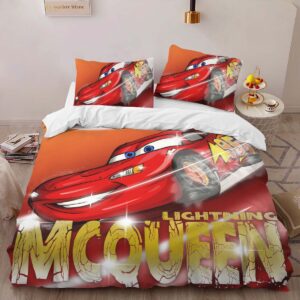 Alternative view of Cars 95 Lightning McQueen Duvet Cover
