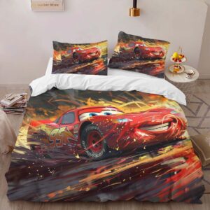 Alternative view of Cars 95 Lightning McQueen 14 Duvet Cover