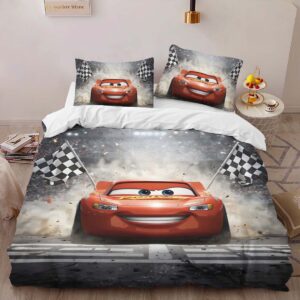 Alternative view of Cars 95 Lightning McQueen 15 Duvet Cover