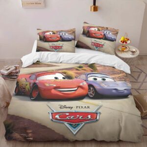 Alternative view of Cars 95 Lightning McQueen 16 Duvet Cover