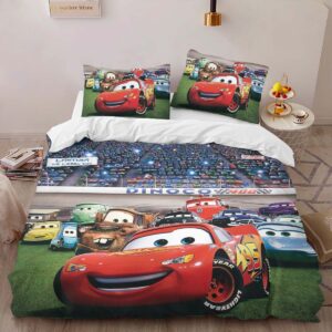 Alternative view of Cars 95 Lightning McQueen 17 Duvet Cover