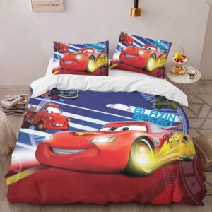 Alternative view of Cars 95 Lightning McQueen 19 Duvet Cover
