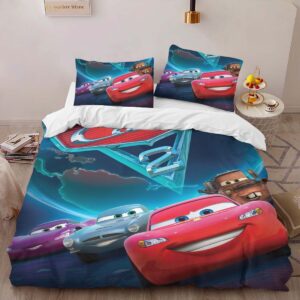 Alternative view of Cars 95 Lightning McQueen 21 Duvet Cover