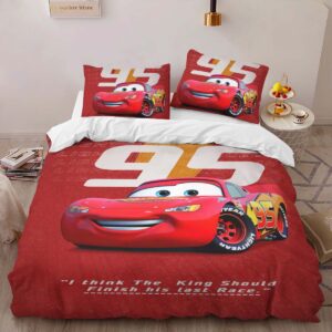 Alternative view of Cars 95 Lightning McQueen 6 Duvet Cover