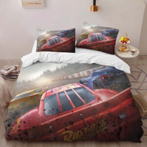 Alternative view of Cars 95 Lightning McQueen Racing 2 Duvet Cover