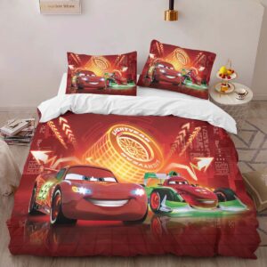 Alternative view of Cars Francesco And Lightning Duvet Cover
