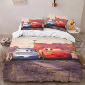 Alternative view of Cars Lightning McQueen and Sally Carrera Duvet Cover