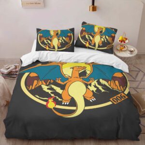 Alternative view of Charizard Pokemon 10 Duvet Cover