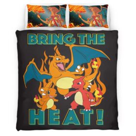 Charmander Charmeleon Charizard Fire Pokemon 5 Duvet Cover