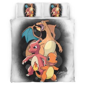 Charmander Charmeleon Charizard Pokemon 2 Duvet Cover