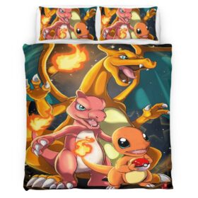 Charmander Charmeleon Charizard Pokemon Duvet Cover