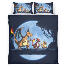 Charmander Charmeleon Charizard Pokemon 3 Duvet Cover