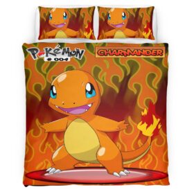 Charmander Fire Pokemon 3 Duvet Cover