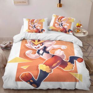 Alternative view of Cinderace Pokemon 2 Duvet Cover
