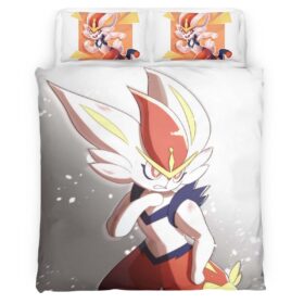 Cinderace Pokemon 3 Duvet Cover