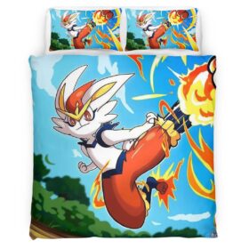 Cinderace Pokemon 5 Duvet Cover