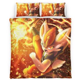 Cinderace Pokemon 9 Duvet Cover