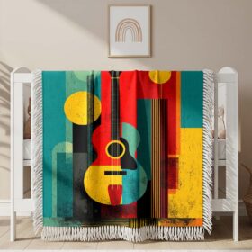 Classical guitar Woven Blanket