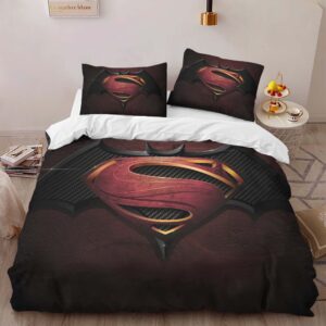 Alternative view of DC Batman And Superman Duvet Cover
