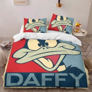 Alternative view of Daffy Looney Tunes 02 Duvet Cover