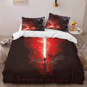 Alternative view of Darth Vader Red Lightsaber Duvet Cover