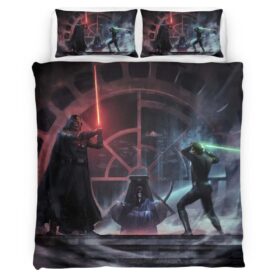 Darth Vader Vs Luke Skywalker Duvet Cover