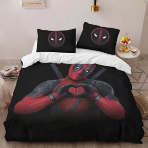 Alternative view of Deadpool 9 Duvet Cover