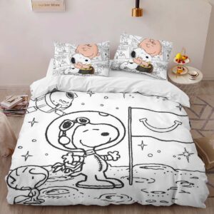 Alternative view of Discover Space with Snoopy Duvet Cover
