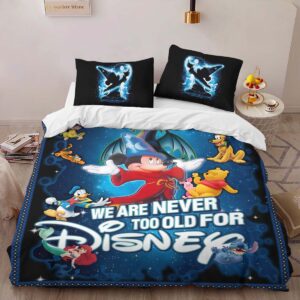 Alternative view of Disney Mickey Mouse We Are Never Too Old For Disney Duvet Cover