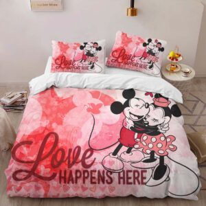 Alternative view of Disney Mickey Mouse and Minnie Mouse 11 Duvet Cover