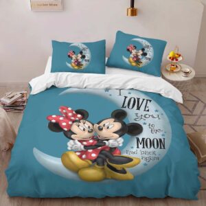 Alternative view of Disney Mickey Mouse and Minnie Mouse 9 Duvet Cover
