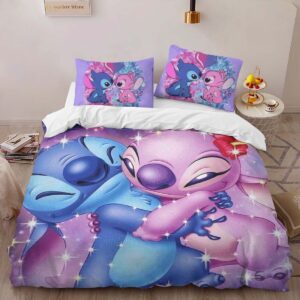 Alternative view of Disney Stitch And Angle In Love Duvet Cover